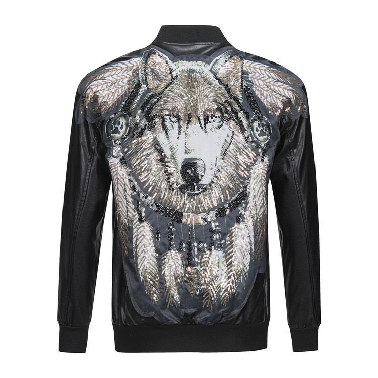 vestes blousons homme philipp plein wolf back
